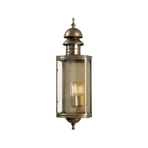 Классический настенный светильник - DOWNING STREET WALL  - Elstead Lighting Ltd - для наружного применения / из латуни / из стекла