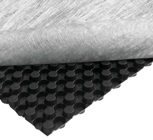 Дренирующее покрытие утолщение - NewSeal 408 DeckDrain - Newton Waterproofing Systems - из полипропилена / из полиэтилена высокой плотности / для горизонтального дренажа