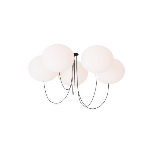 Современная люстра - HELIUM X-LARGE  - TECH LIGHTING - из стекла / из стали / 5 лампочек