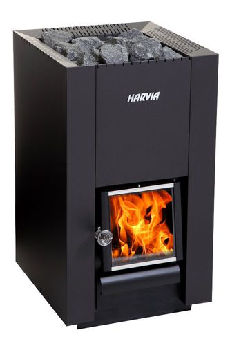 Печь для сауны на дровах - Linear 18 - HARVIA - 10 кВ...20 кВ / напольная / из стали