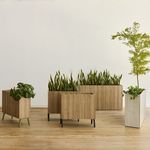 кадка для садовых растений из дерева