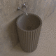 раковина на ножке / из керамики / глянцевая / матовая отделка