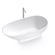 овальная ванна / отдельностоящая / для жилых зданий / из Solid Surface