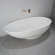 овальная ванна / отдельностоящая / для жилых зданий / из Solid Surface