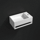 подвесной умывальник для рук / прямоугольный / из Solid Surface / со встроенными полотенцесушителями