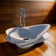 настольная раковина / из Solid Surface / без отверстия / без слива-перелива