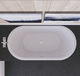 овальная ванна / встраиваемая / для жилых зданий / из Solid Surface