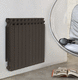 радиатор на горячей воде / 0...500 w / современный / из алюминия