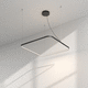 подвесной светильник / LED / квадратный / внутренний