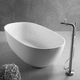 овальная ванна / островная / для жилых зданий / из Solid Surface