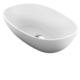 настольная раковина / из Solid Surface / матовая отделка / овальная