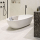 овальная ванна / островная / для жилых зданий / из Solid Surface