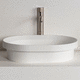 встраиваемая раковина / из Solid Surface / овальная / 1 отверстие