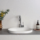 встраиваемая раковина / из Solid Surface / овальная / 1 отверстие