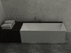 островная ванна / из Solid Surface / белая