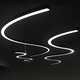 подвесной светильник / LED / изогнутый / IP20
