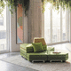 модульная скамейка / современная / из ткани / со спинкой