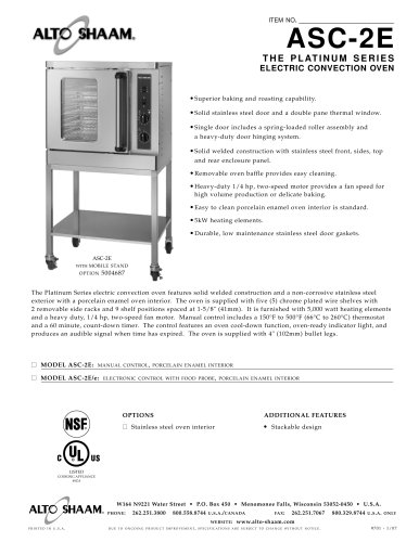 Commercial electric convection oven