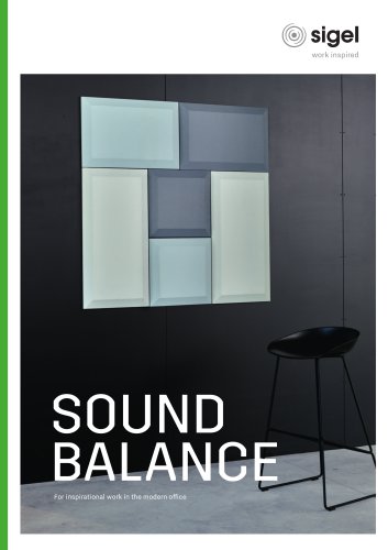 SIGEL Lookbook Room Acoustics Solutions Sound Balance