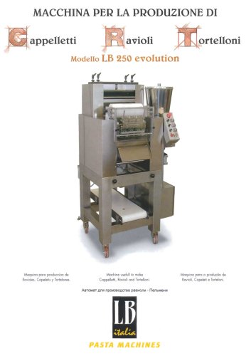 Pasta Machines- LB 250 evolution