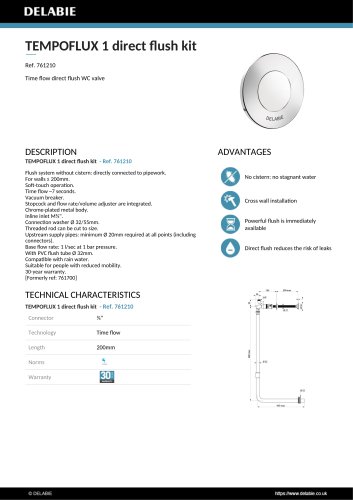 TEMPOFLUX 1 direct flush kit