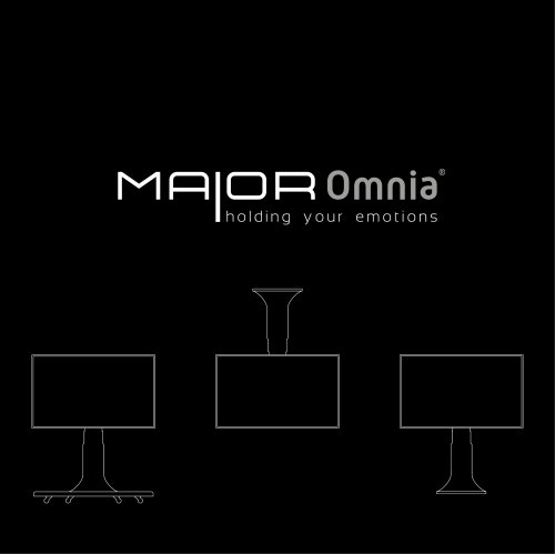 Omnia series - ground and ceiling TV lifts