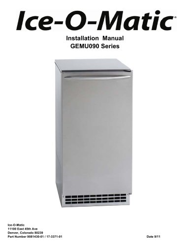 GEMU090 Pearl Self Contained Ice Machine