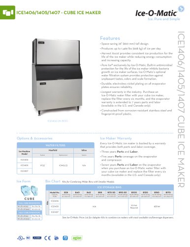 ICE1400-Modular Cube Ice Machine