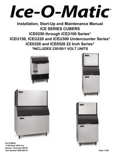 ICEU150, ICEU220 and ICEU300 Undercounter Series*