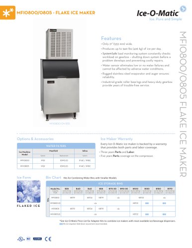 MFI0800/805-Flake Ice Maker