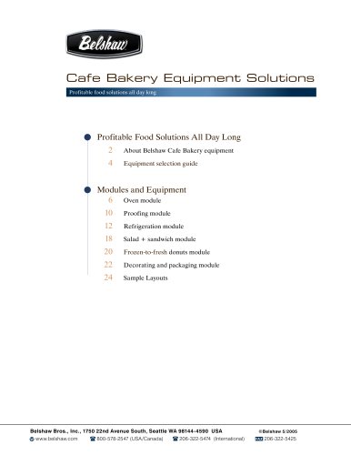 Cafe Bakery Equipment Solutions