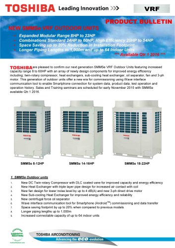 SMMSe VRF outdoor units