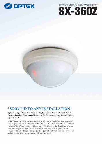 360° Ceiling Mount Passive Infrared Detector