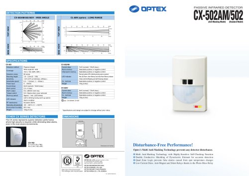 Passive Infrared Detector CX-502AM