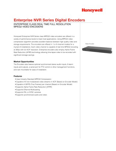 Enterprise NVR Series Digital Encoders