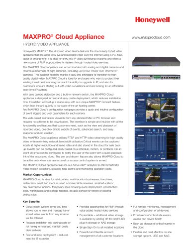 MAXPRO® Cloud Data sheet