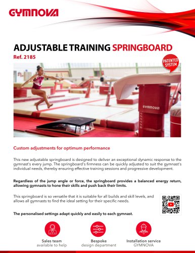 Booklet - Adjustable springboard