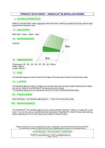 HEXDALLE® XE BEVELLED EDGING