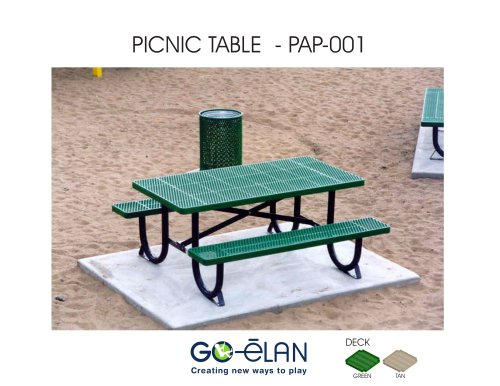 PICNIC TABLE - PAP-001