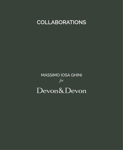 Massimo Iosa Ghini for Devon&Devon