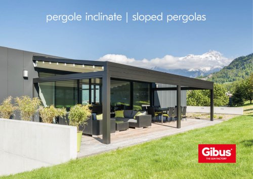 Sloped pergolas 2024