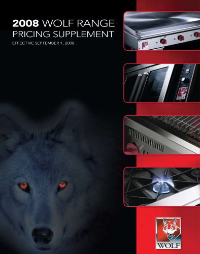 2008 Wolf Range Pricing supplement