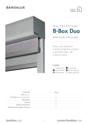 B-Box Duo ENG ( mm )