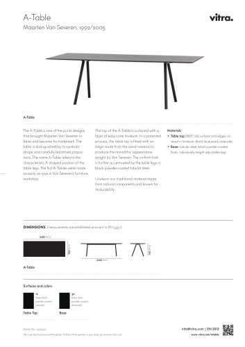 A-Table Factsheet