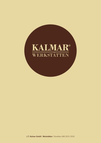 Kalmar Werkstaetten Novelties AW20152016