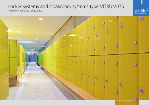 Locker systems glass VITRUM GS