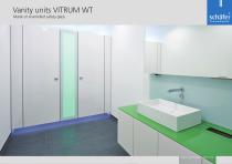 Vanity units glass VITRUM WT