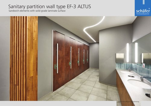 WC partition: room high EF-3 ALTUS