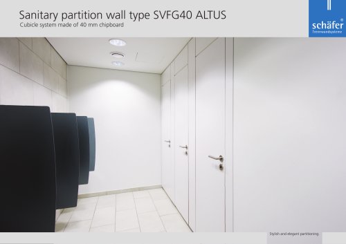 WC partition: room high SVFG40 ALTUS