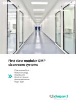 First class modular GMP cleanroom systems